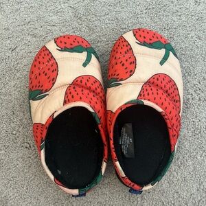 Baggu Strawberry Puffy Slippers